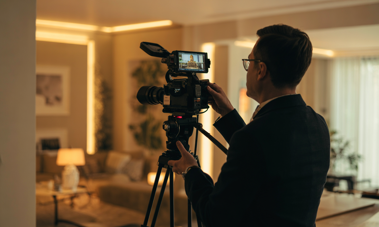 Cinematic home tour still